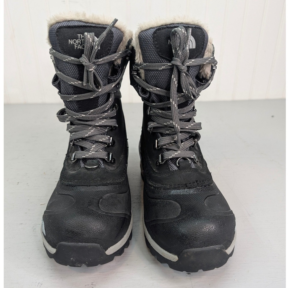The North Face Women's Chilkat 400 Snow Boots Black Size 5 Waterproof Lace Up